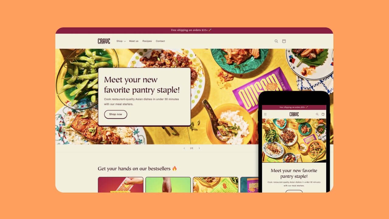 Screenshot of Shopify Narrative theme