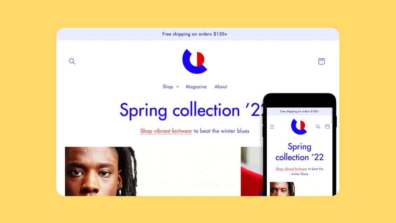 Screenshot of Shopify Venture theme