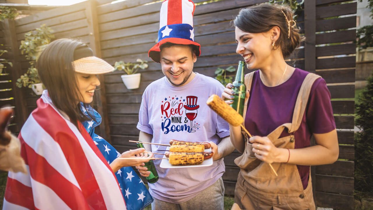 Laughter at 4th of July BBQ