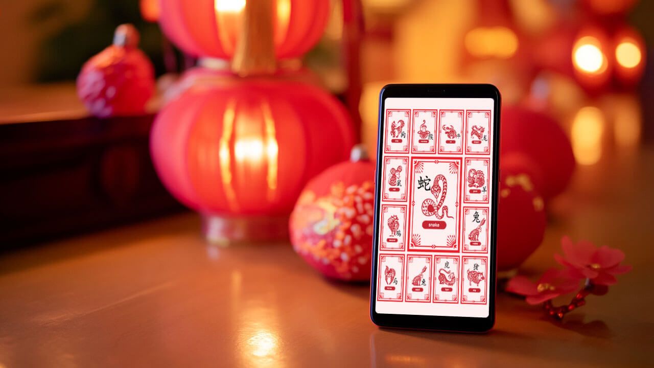 Chinese zodiac-themed content display