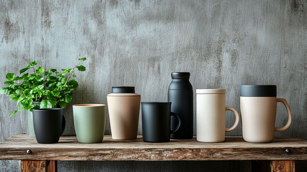 Reusable mugs and bottles