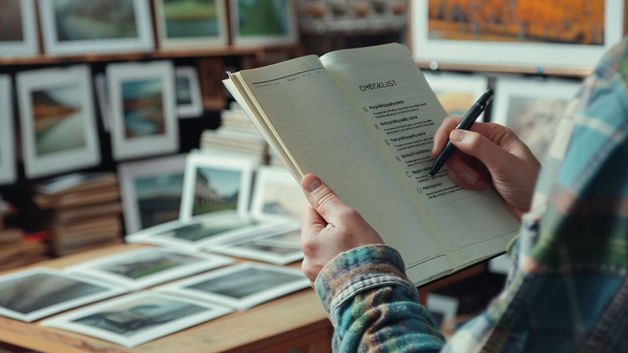 Six-point print quality checklist