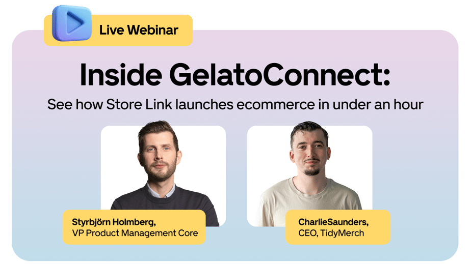 GelatoConnect - Store Link and Apparel Live Webinar - Friday, Jan 16th, 11 AM CET