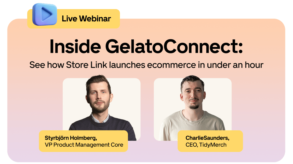 GelatoConnect - Print Apparel and Store Link webinar | On-demand