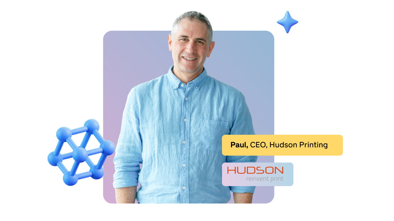 Paul Hudson, CEO of Hudson Printing, who deployed GelatoConnect Estimator on his website
