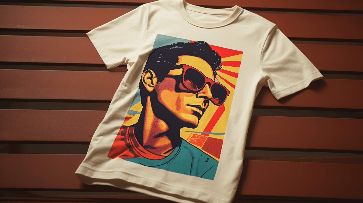 a custom t-shirt with a retro design