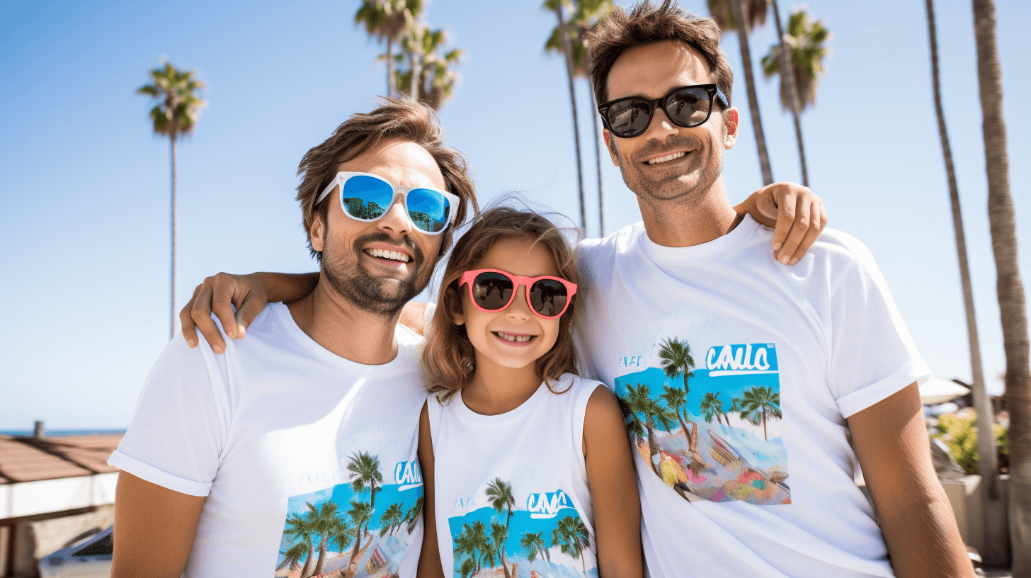 a custom t-shirt with a family-themed design