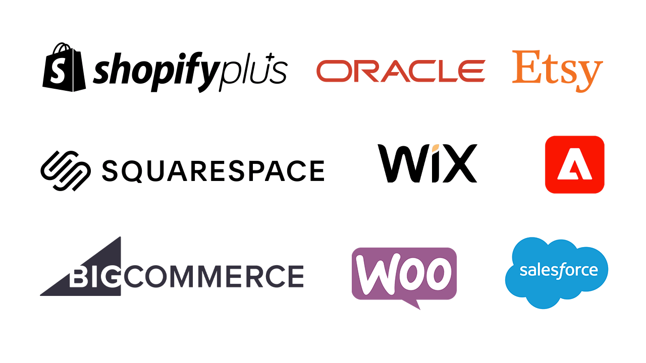 Enterprise ecommerce platform logos