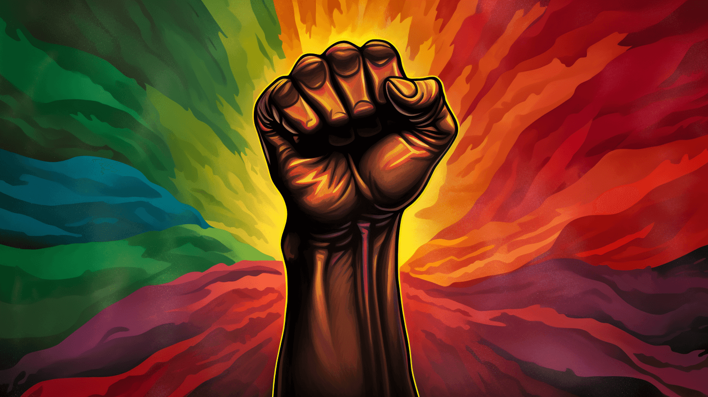 Juneteenth symbolic fist