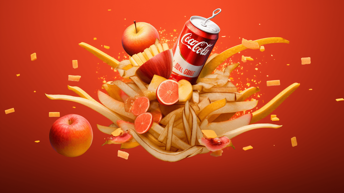 a collage of the Nike, Coca Cola, Apple, and McDonald’s logo