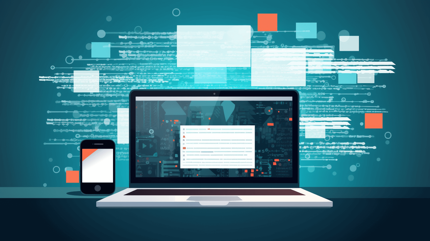various digital marketing tools on a desk / a collage of top multilingual marketing tools