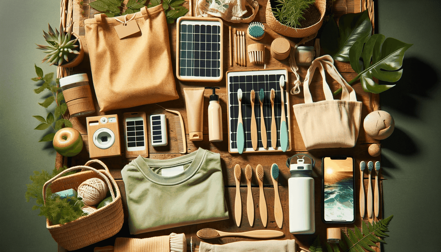 collection of sustainable products