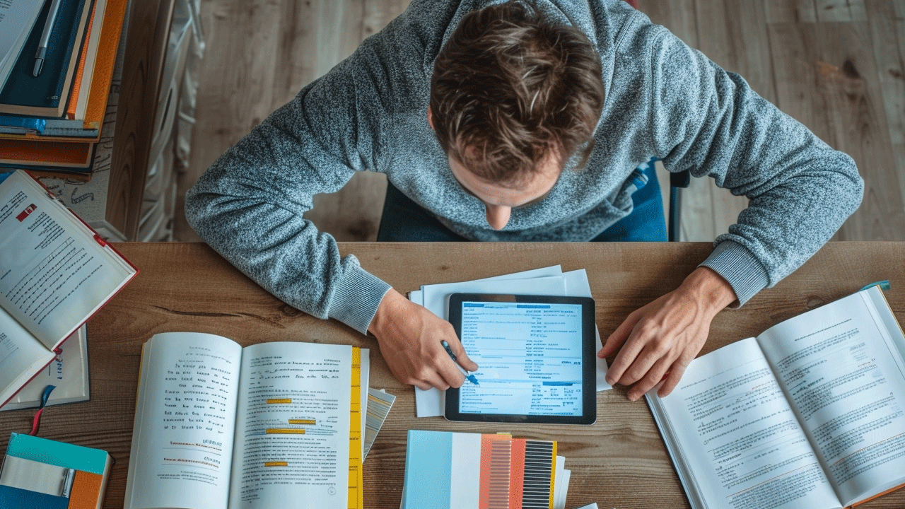 Assembling online educational material
