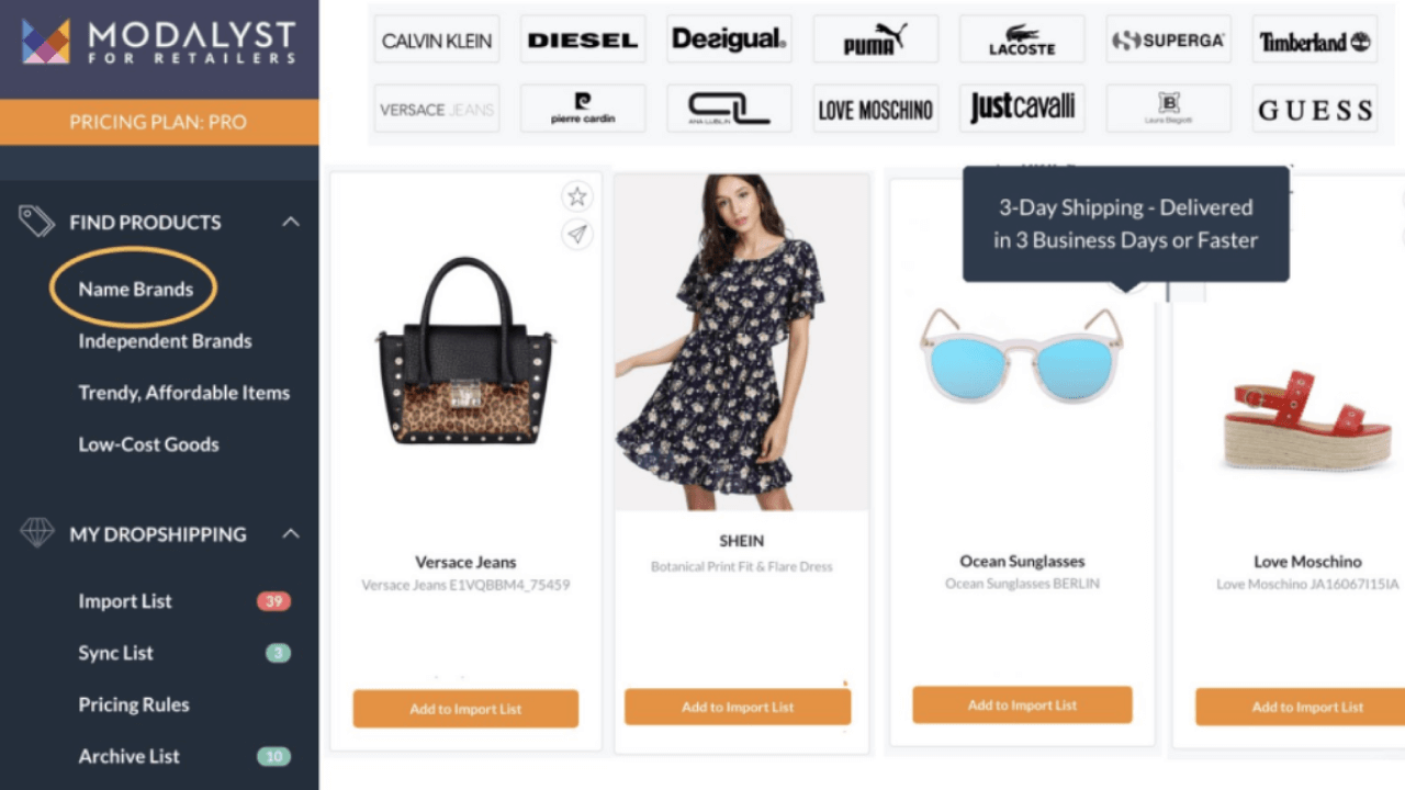 Modalyst website