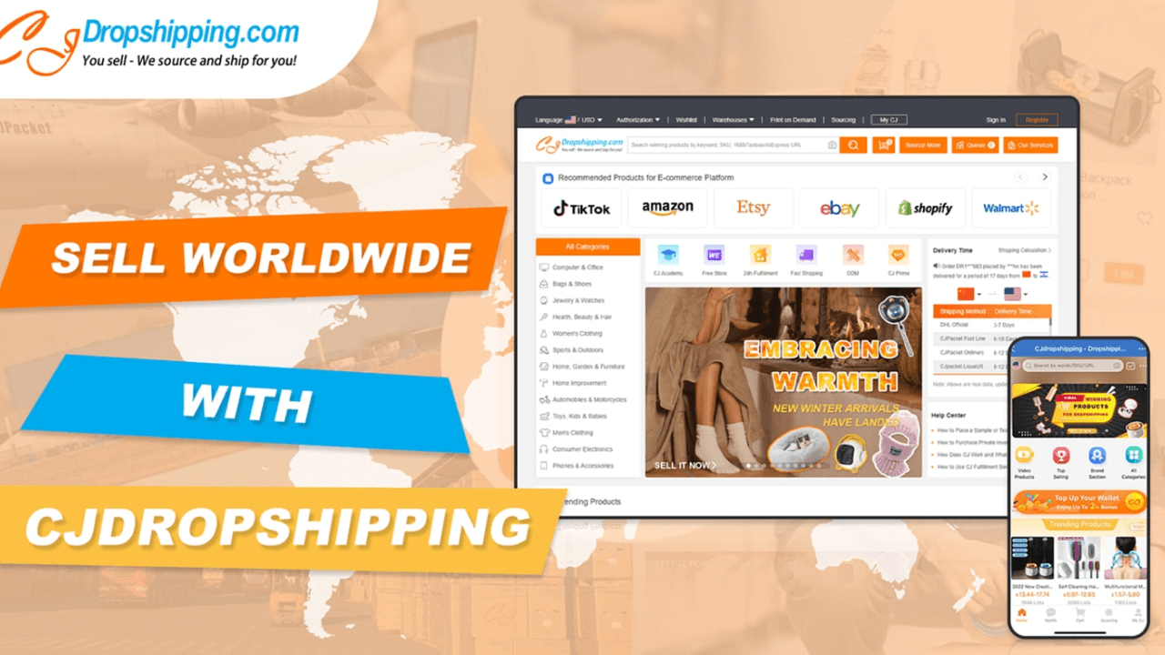 CJDropshipping website