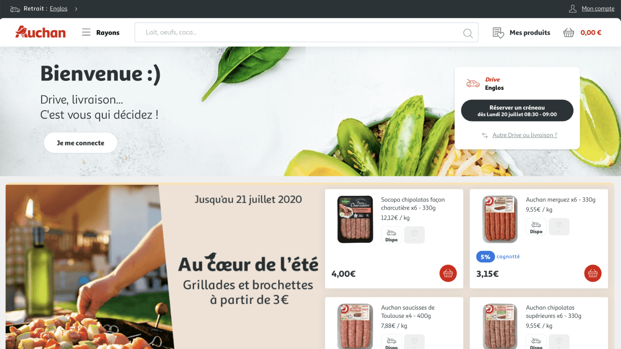 Auchan website