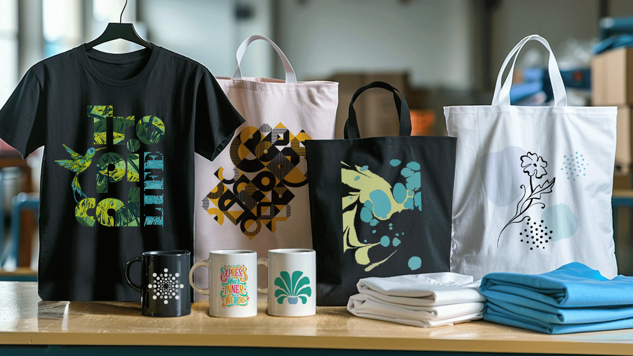 Custom products ready for shipping
