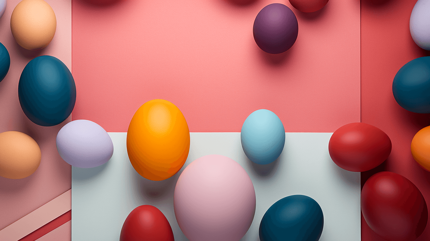 different colors representing Easter holidays / a visual guide to Easter holiday colors for each day