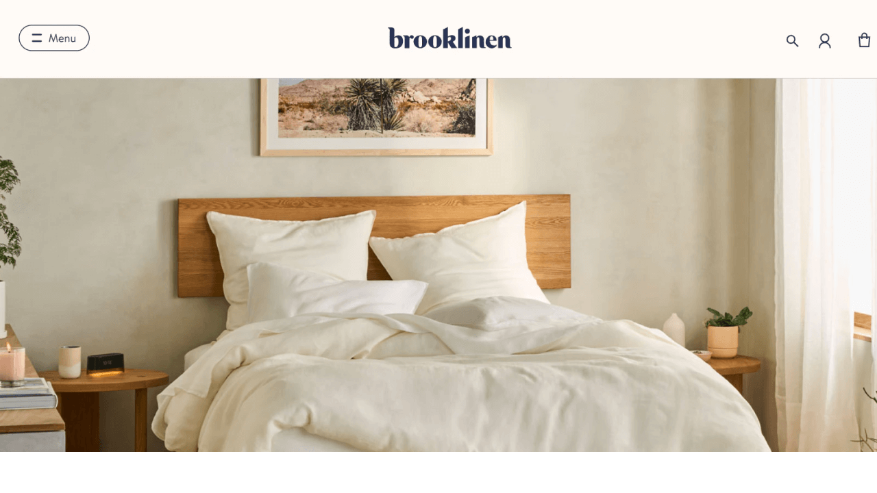 Brooklinen website