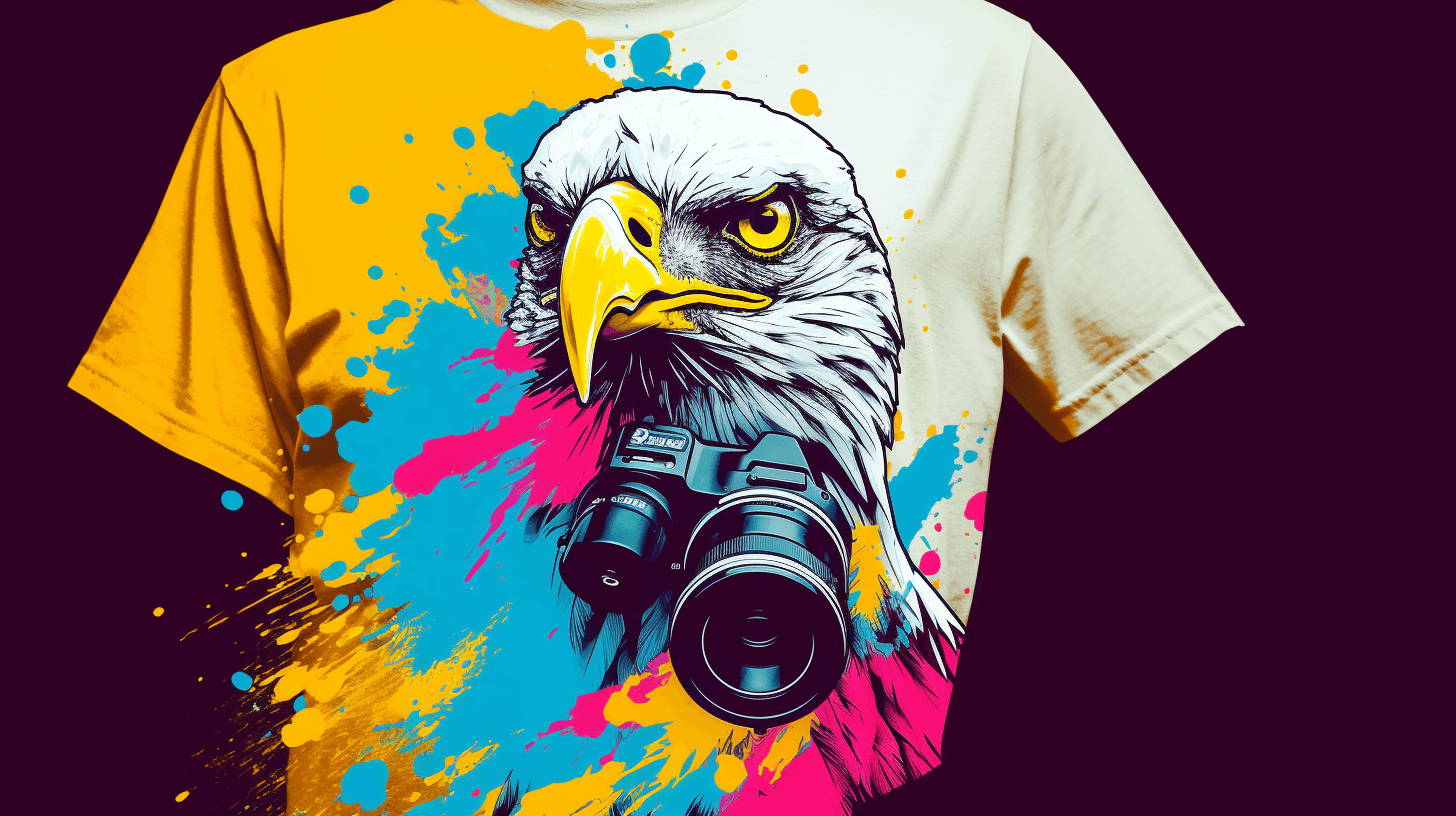 Pop art eagle T-shirt