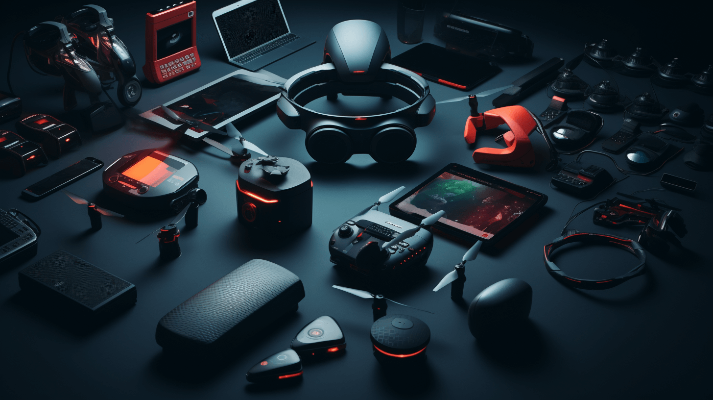 an array of modern tech gadgets