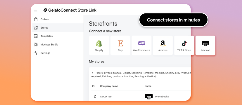 Connect any store in minutes