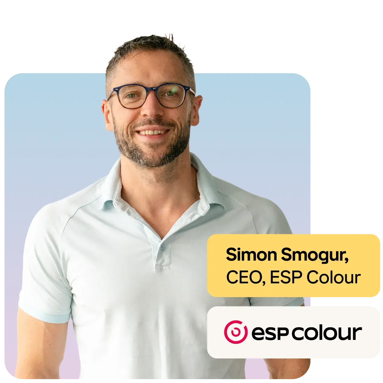 Simon Smogur, CEO of ESP Colour, on processing 200+ AI-generated print estimates per day with GelatoConnect AI Estimator